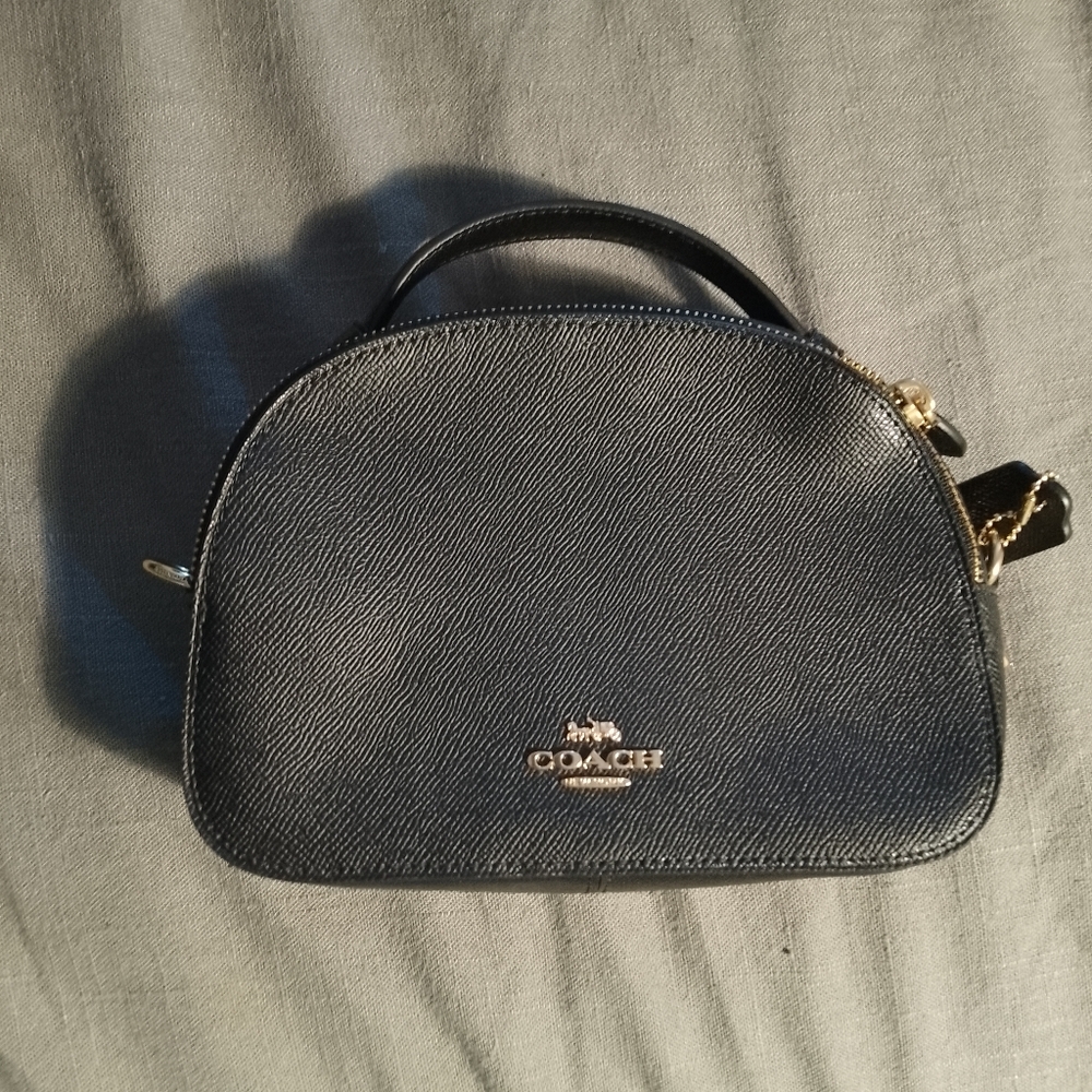 Black Coach top handle bag